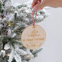 Personalised First Christmas In Our New Home Decoration, thumbnail 1 of 2