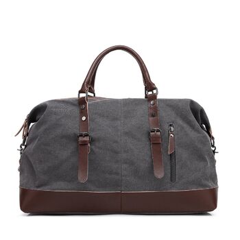 Canvas Holdall Duffel With Front Pockets, 11 of 12