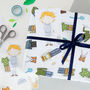 Colin Paper Doll Wrapping Paper Set, thumbnail 1 of 12