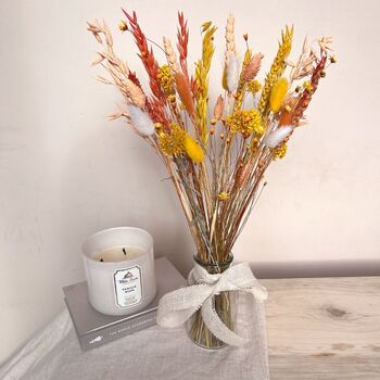 Colourful Dried Flower Arrangement With Vase Gift, 8 of 8