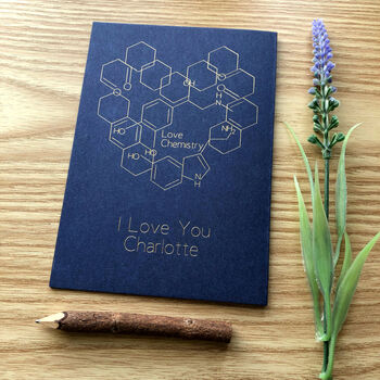 Personalised Love Chemistry Gold Foil Card, 12 of 12