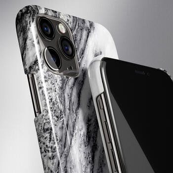 Black Waterfall Marble Case For iPhone, 3 of 4