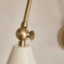 Vincent Wall Light, Cream Shade, thumbnail 3 of 5