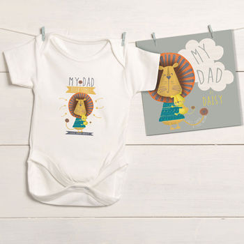 Personalised 'My Dad' Baby Grow For Fathers, 7 of 8