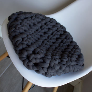 'Oberon' Handwoven Yarn Footstool, 7 of 9