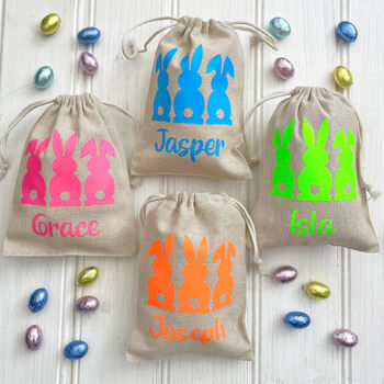 Personalised Neon Easter Treat Bags, 2 of 6
