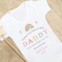 Personalised My 1st Father’s Day Babygrow Rainbow Design, thumbnail 2 of 4