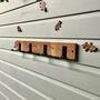 Flip Down, Flip Up Wall Mounted Reclaimed Wooden Hook, thumbnail 5 of 7