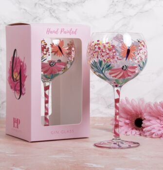 Hand Painted Gin Glasses, 6 of 7