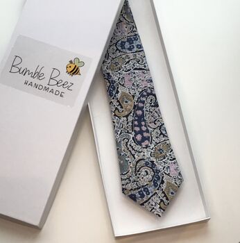 Liberty Tie/Pocket Square/Cuff Link In Paisley, 2 of 8