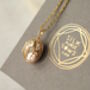 French Oval Vermeil Personalized Locket Necklace, thumbnail 5 of 8