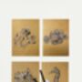 Shaded Fish Pointillism Diy Art Kit Set Of Four, thumbnail 5 of 9