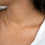 18ct Gold Plated Rope Chain Necklace, thumbnail 1 of 6