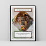 Our First Date Couples Photo Print Personalised Dating Gift, thumbnail 3 of 5