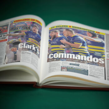 Warrington Wolves Personalised Rugby Newspaper Book, 7 of 12
