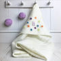 Pure Cashmere Personalised Hooded Baby Blanket, thumbnail 1 of 9