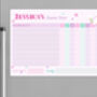 Unicorn Weekly Chore Chart Whiteboard, thumbnail 4 of 6