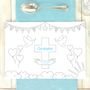 Personalised Christening Colouring Placemats, thumbnail 1 of 2