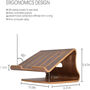Universal Wooden Laptop Stand Holder, thumbnail 3 of 8