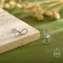 Sterling Silver Tiny Stethcope Stud Earrings, thumbnail 2 of 12