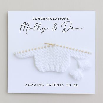 Personalised Parents To Be / Baby Shower Congratulations Card, 2 of 5