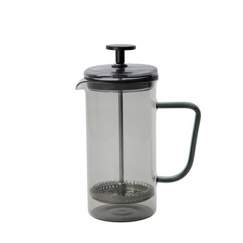 Smoked Grey Glass French Cafetiere, 3 of 6