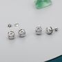 Extra Large 6mm Cz Stud Earrings In Sterling Silver, thumbnail 2 of 12