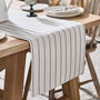 Colbrook Striped Cotton Table Runner, thumbnail 1 of 5