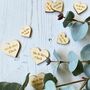Personalised Wooden Heart Table Decoration Confetti Mix, thumbnail 4 of 5