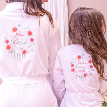 Personalised Spring Flower Girl Dressing Gown, 3 of 8