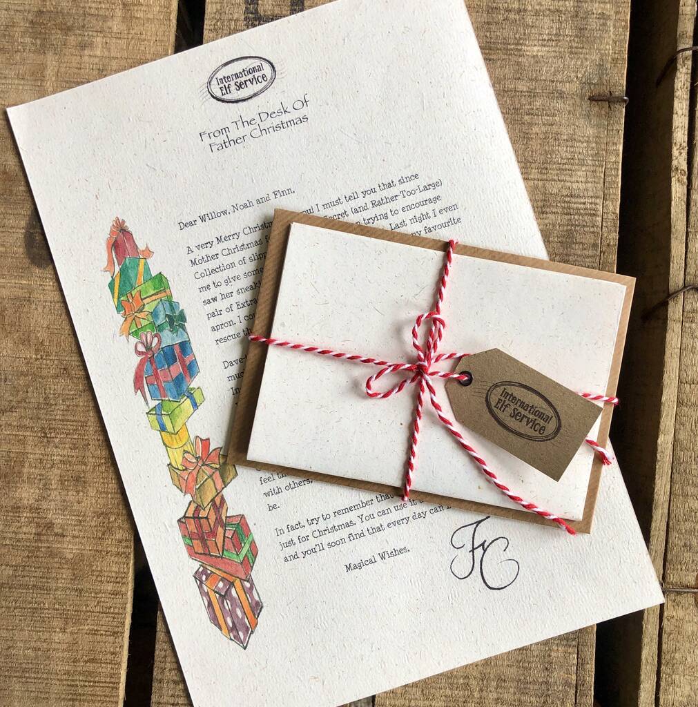 Image of Letter From Father Christmas Or Santa Claus