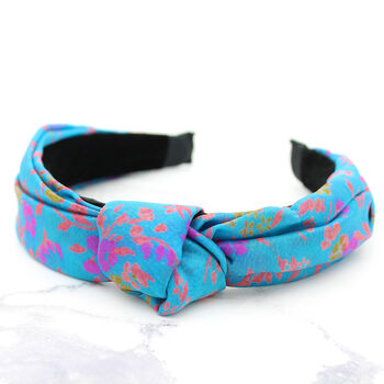 Handmade Recycled Silk Sari Ladies Headband, 5 of 8