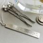 Braille Style Personalised Silver Necklace, thumbnail 3 of 6