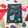 Happy Birthday Space Mini Card, thumbnail 3 of 5