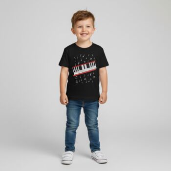 Piano Keyboard T Shirt Or Sweatshirt For Music Lovers – Musical Notes Design Gift, 2 of 12