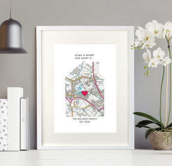 Personalised Our Home Map Print, 4 of 12