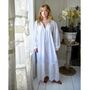 Ladies Long Sleeve Embroidered Nightdress With Lace 'Clarissa', thumbnail 2 of 10
