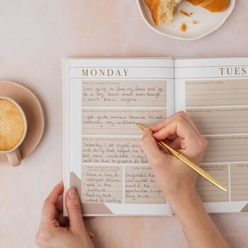 Morning Notes Journal | Undated 12 Week A5 Daily Planner Notebook, Daily Prompts And Mindfulness Exercises Wellness, Self Care, Motivational, 4 of 8