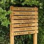 Ladder Direction Oak Sign Post, Up To Eight Tiers, thumbnail 1 of 12