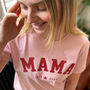Personalised Mama Est New Mum T Shirt, thumbnail 6 of 7