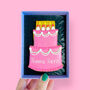 Personalised Birthday Cake Letterbox Cookie Pink, thumbnail 1 of 2