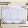 Bloomsbury Weekly Planner Desk Pad, thumbnail 1 of 5
