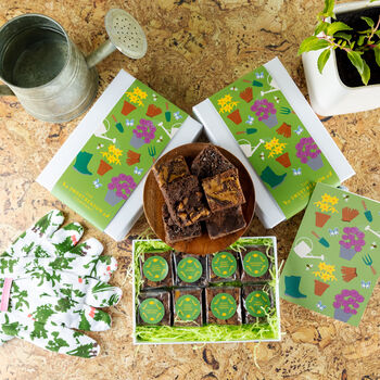 'Gardening' Vegan Luxury Brownie Gift, 3 of 4