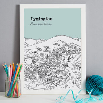 Personalised Lymington Print, 5 of 10