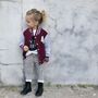 Custom Kids Varsity Jacket Personalised Sports Jacket, thumbnail 3 of 12