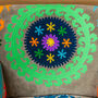 Multicolour Embroidered Velvet Armchair, thumbnail 3 of 8