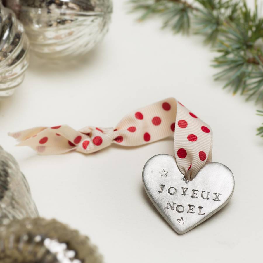 Personalised Heart Christmas Decoration By Chambers & Beau