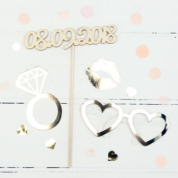 Hen Party Gold Foil Photo Booth Props, 7 of 7