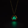 Libra Zodiac Glowing Pendant Necklace With Uv Keyring Torch, thumbnail 1 of 12