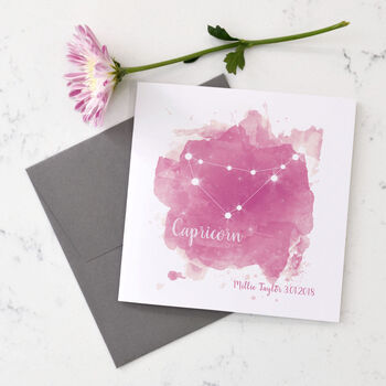 Personalised Cancer Star Sign Card, 2 of 4